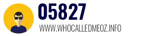 Telephone number 05827 05827