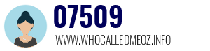 Telephone number 07509 07509